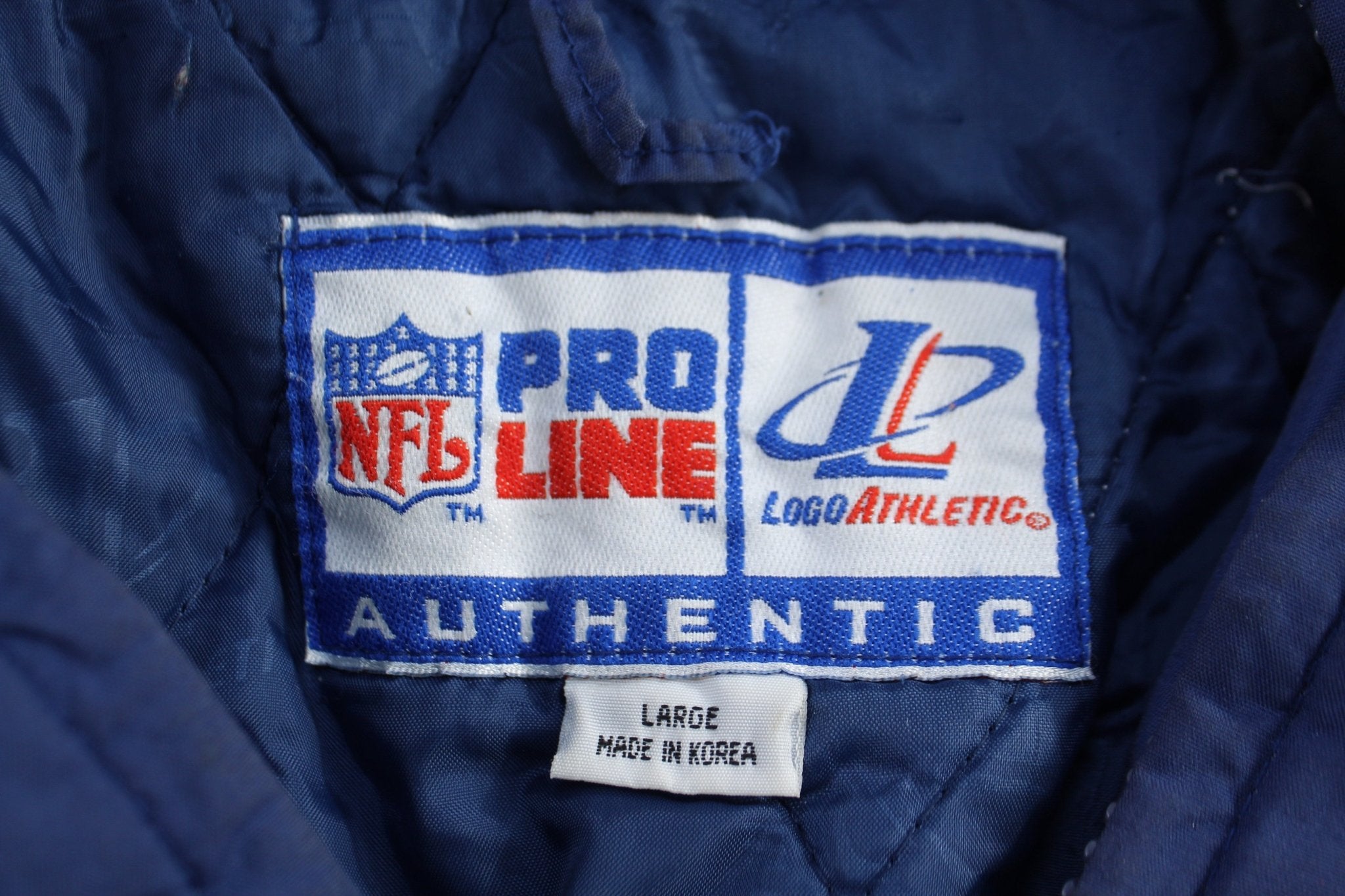 Vintage Dallas Cowboys Football Full Zip Puffer Jacket - Jacket - Thrifted Threads