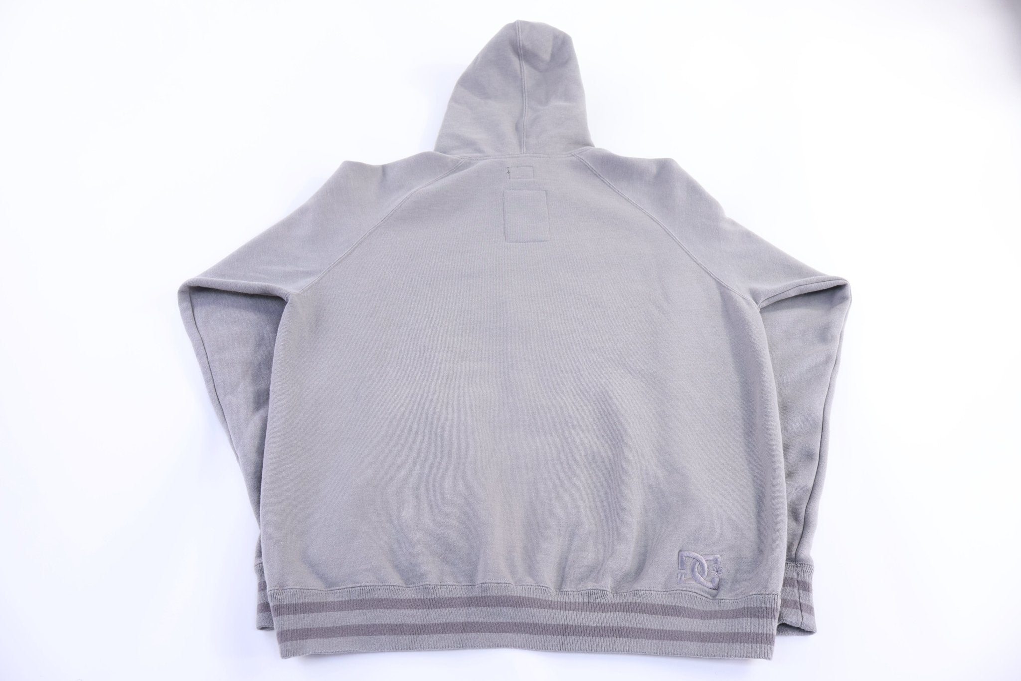 Vintage DC Shoes Grey Full Zip Hoodie - Jacket - Thrifted Threads