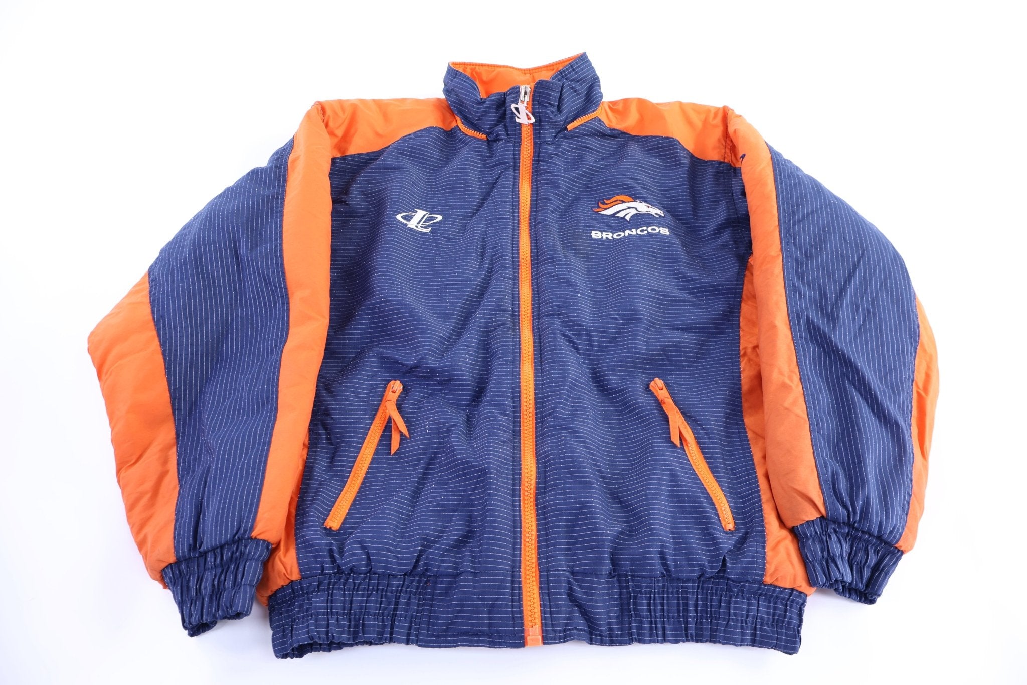 Vintage Denver Broncos Football Full Zip Jacket - Jacket - Thrifted Threads