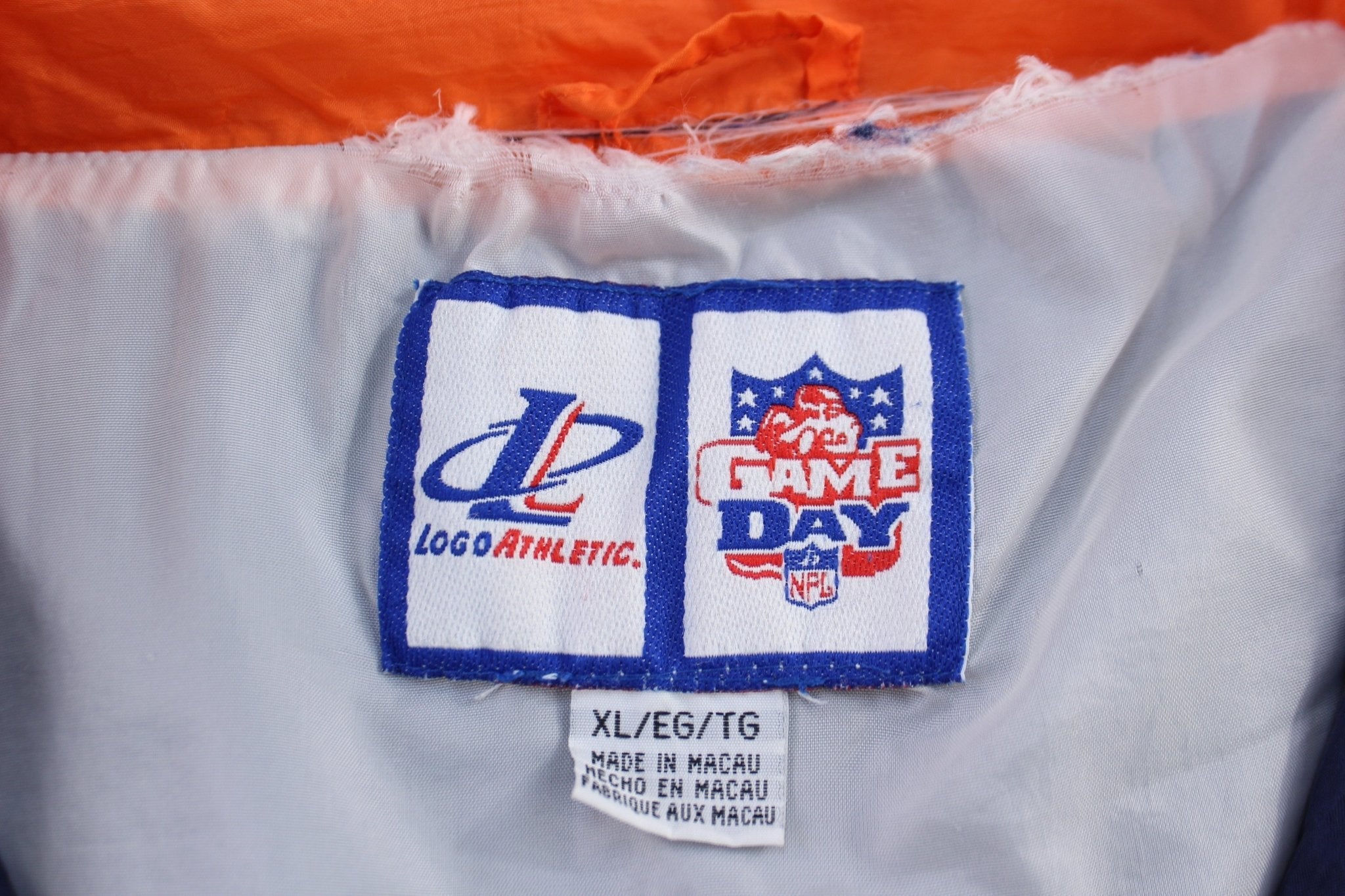 Vintage Denver Broncos Football Full Zip Windbreaker - Jacket - Thrifted Threads