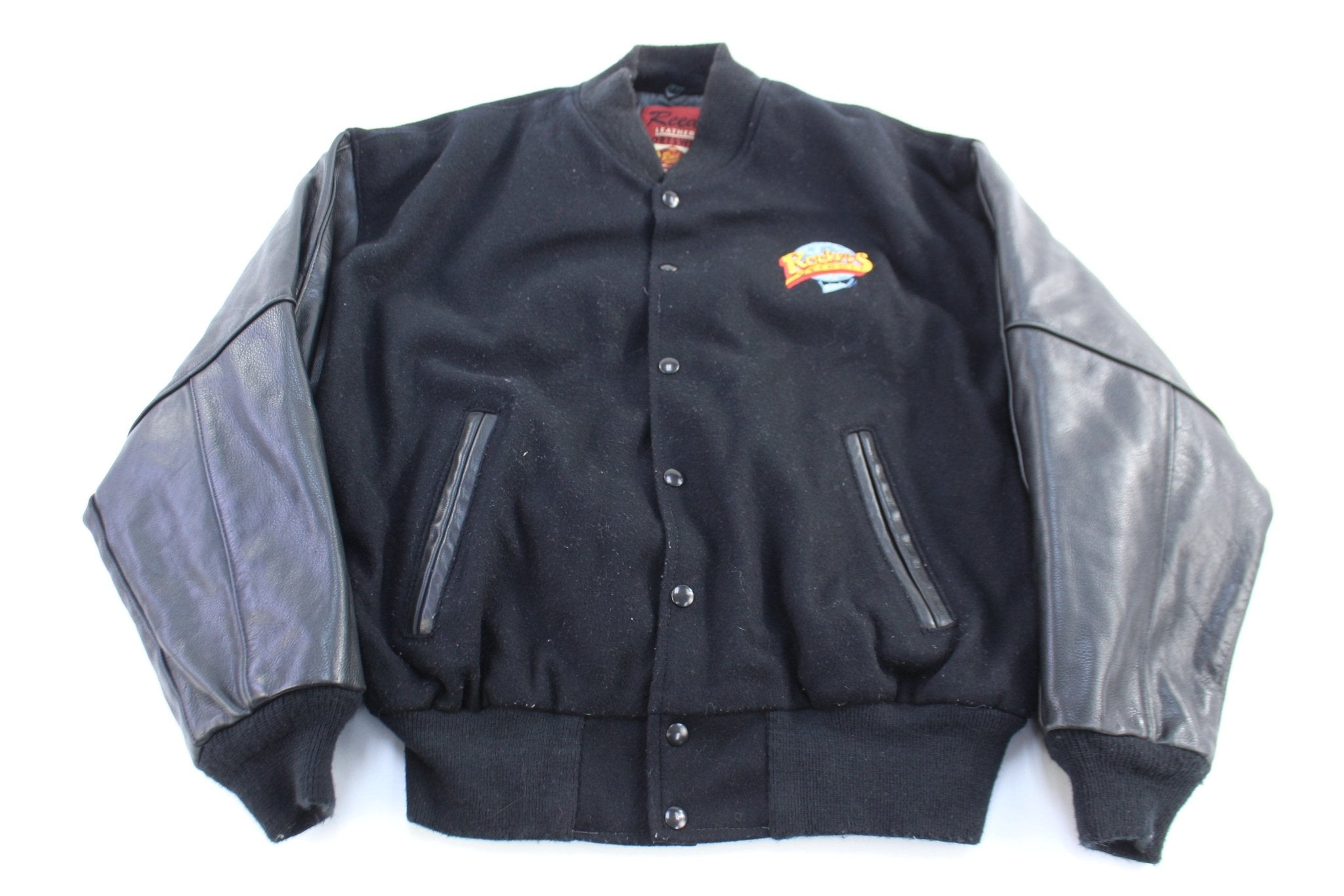 Vintage Detroit Rockers Bomber Jacket - ThriftedThreads.com