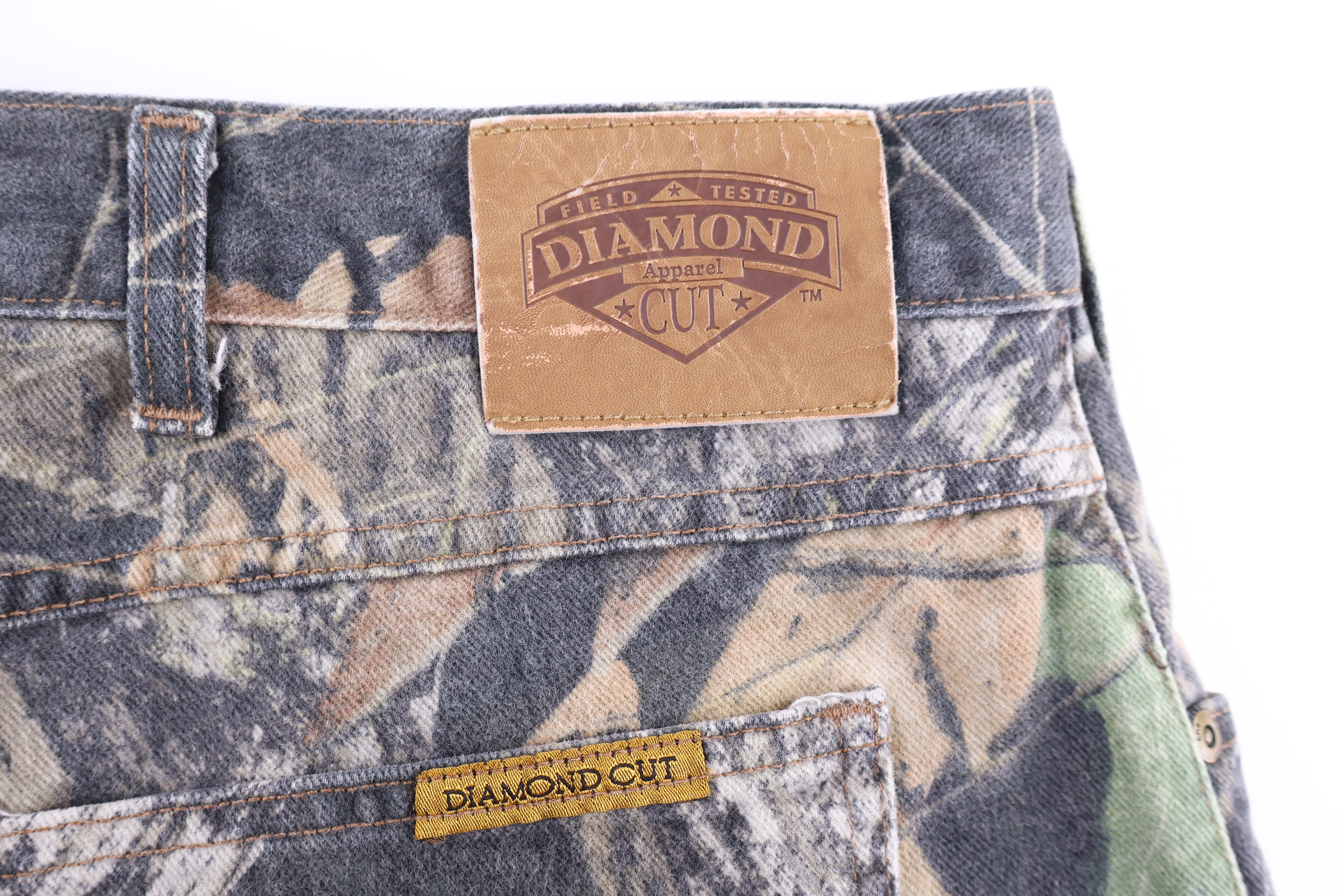 Vintage Diamond Camo Pants - Pants - Thrifted Threads