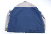 Vintage Dickie's Logo Patch Grey & Blue Insulated Jacket - ThriftedThreads.com