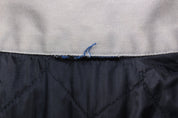 Vintage Dickie's Logo Patch Grey & Blue Insulated Jacket - ThriftedThreads.com