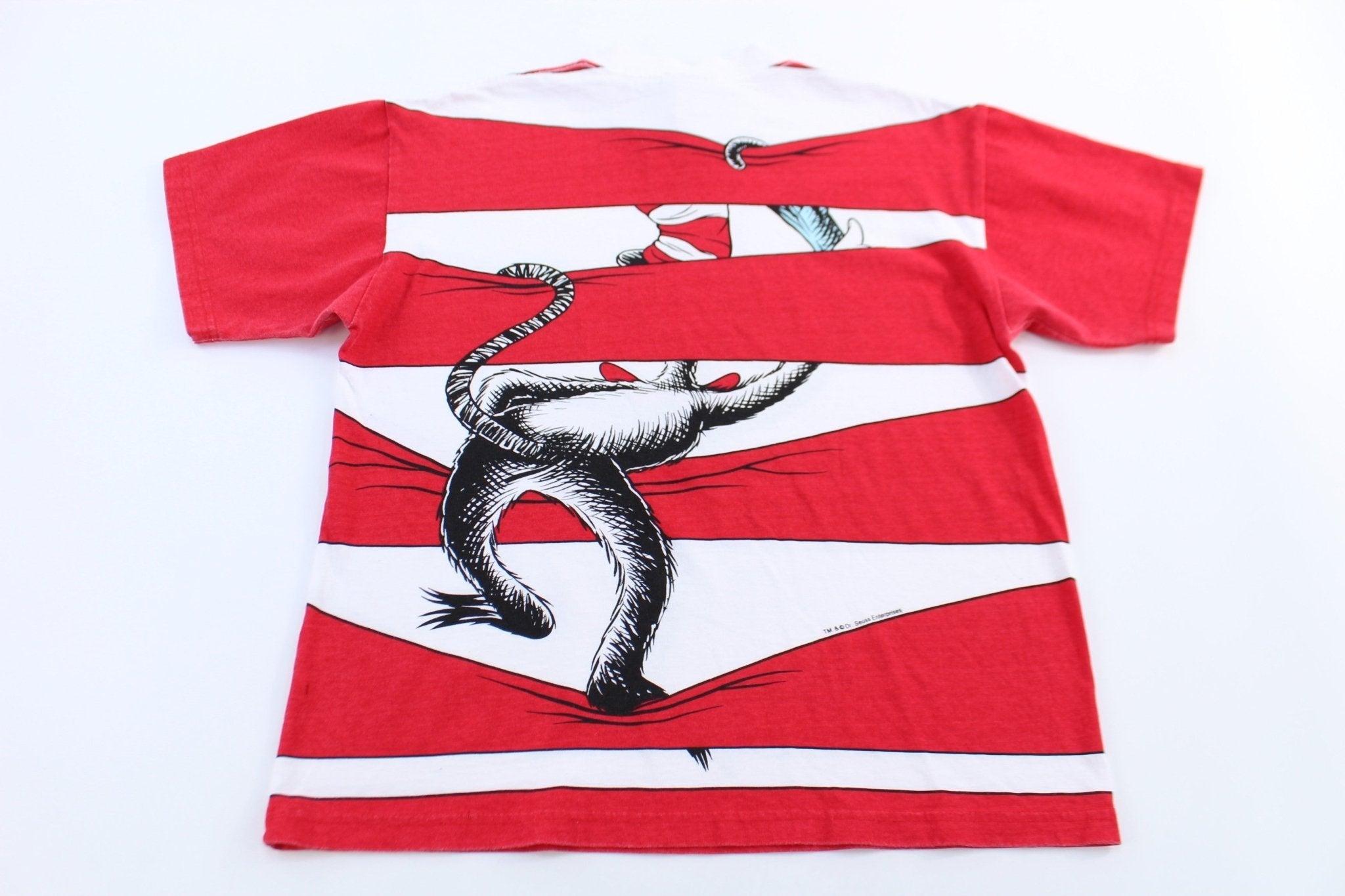 Vintage Dr. Seuss The Cat In The Hat All Over Graphic T-shirt - ThriftedThreads.com