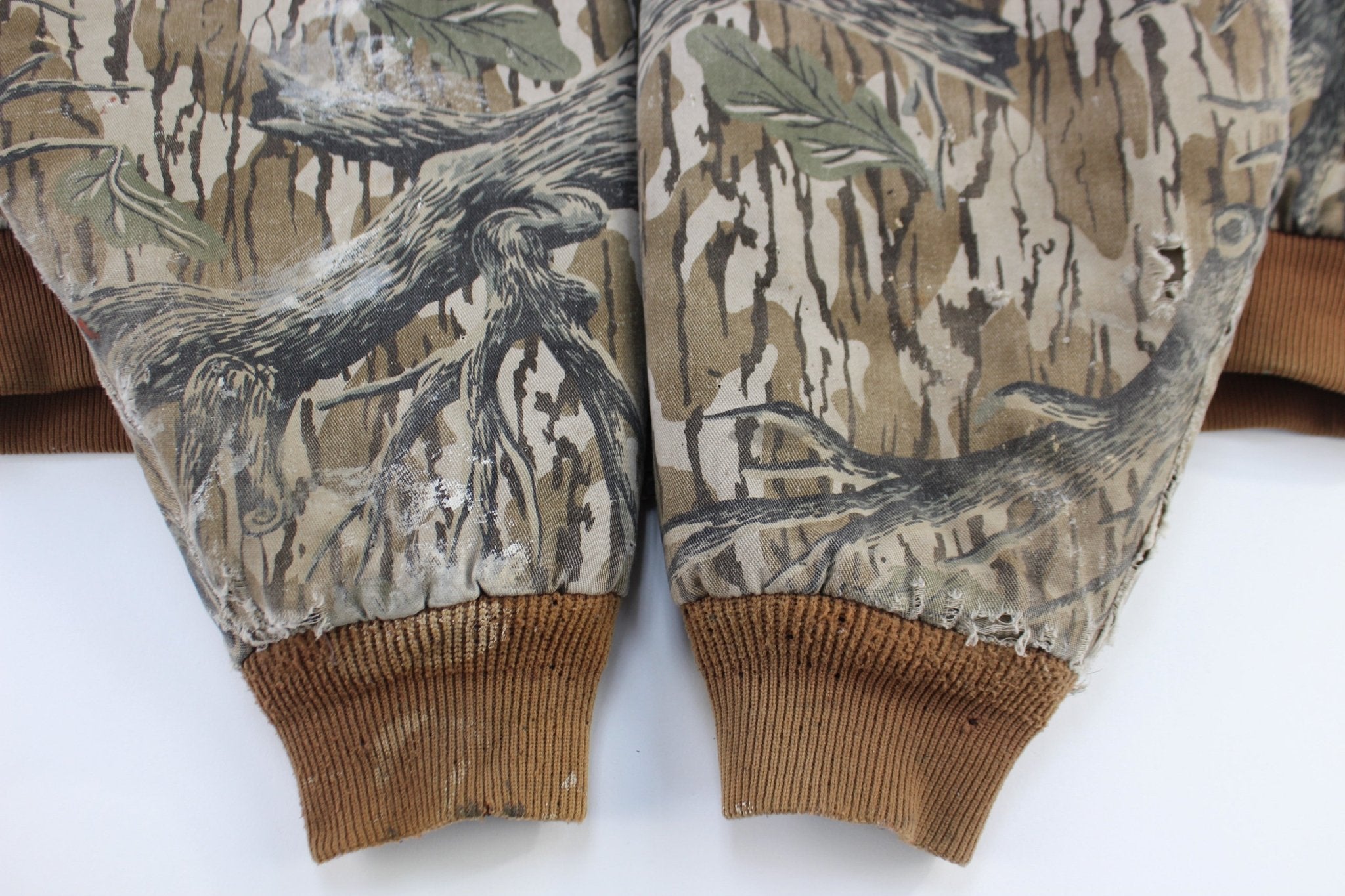 Vintage Duxbak Mossy Oak Treestand Camo Hooded Jacket - ThriftedThreads.com