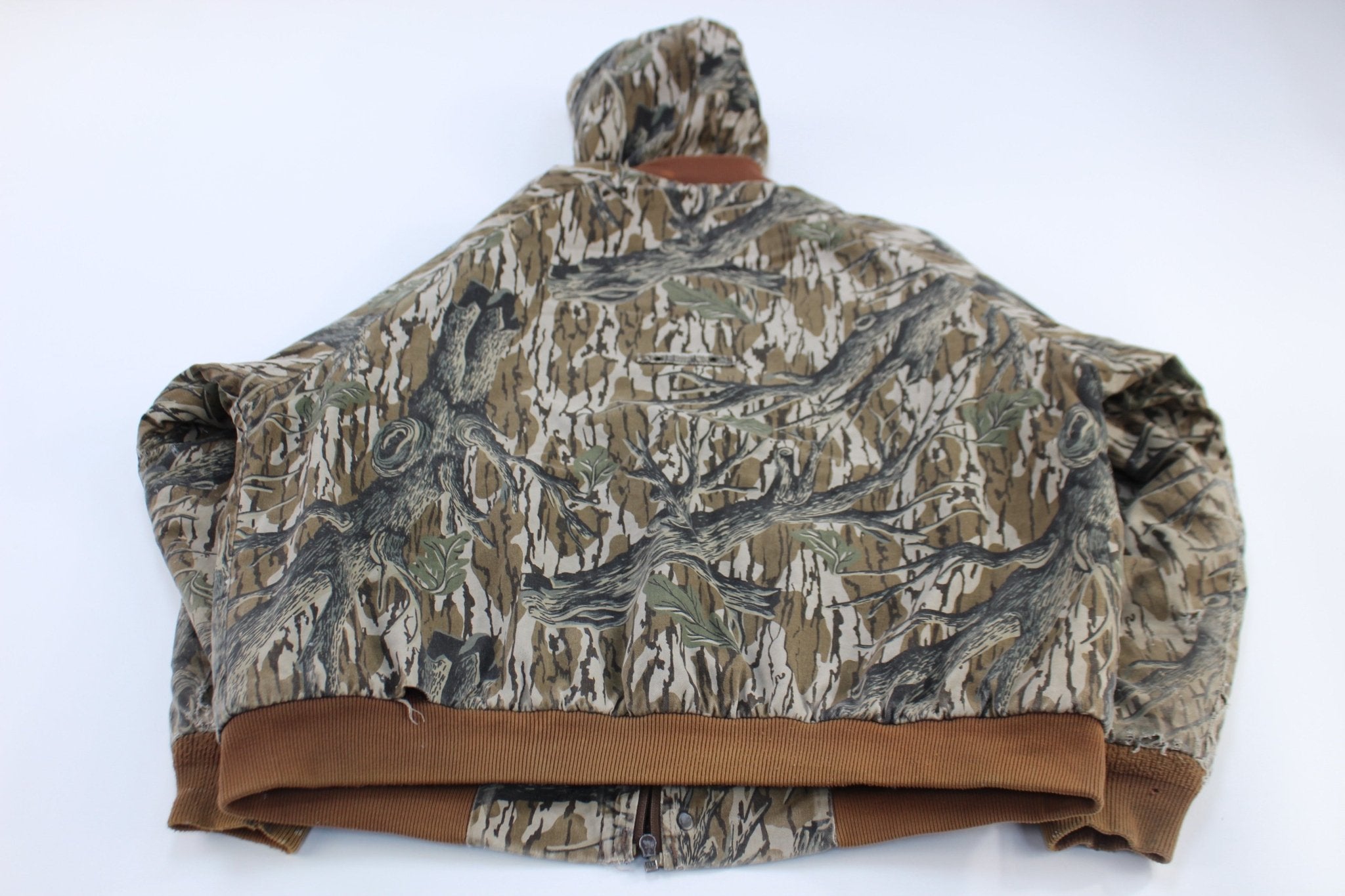 Vintage Duxbak Mossy Oak Treestand Camo Hooded Jacket - ThriftedThreads.com