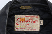 Vintage Excelled Black Leather Biker Jacket - Jacket - Thrifted Threads