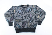 Vintage Fallings Leaf Patterned Sweater - ThriftedThreads.com