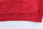 Vintage Fila Embroidered Spellout Logo Red Sweatshirt - ThriftedThreads.com