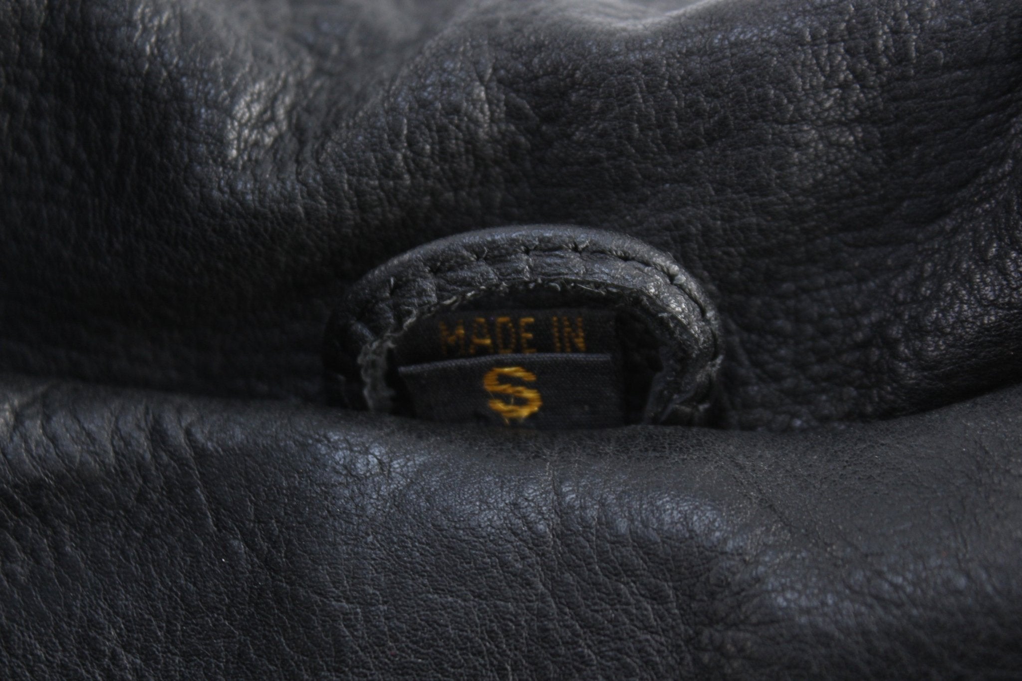 Vintage Full Zip Black Leather Jacket - Jacket - Thrifted Threads