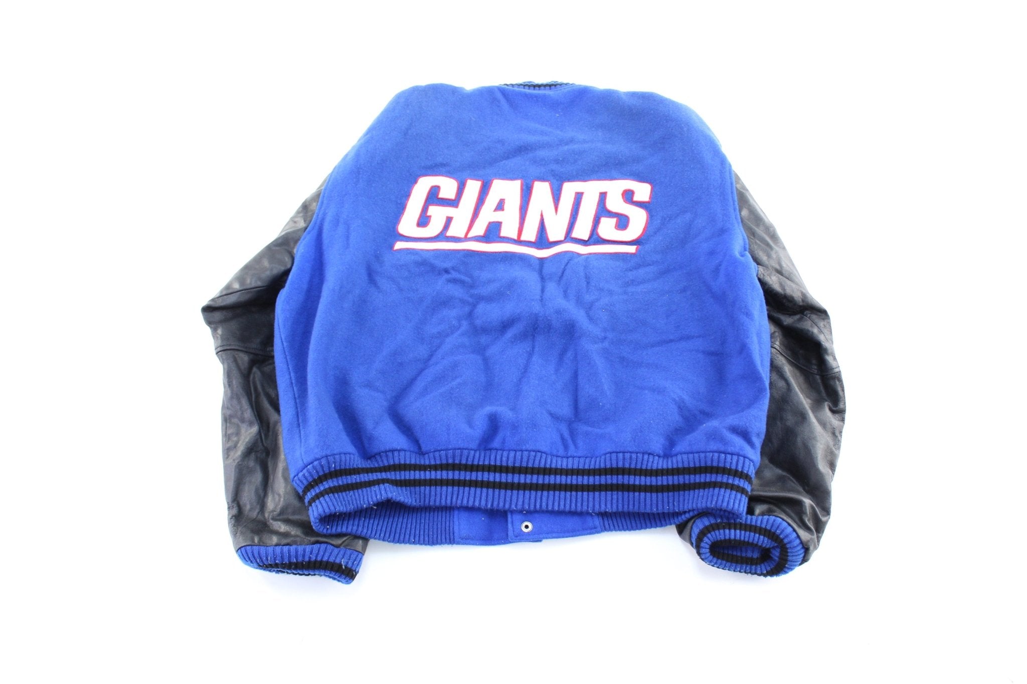 Vintage G - II & Carl Banks Embroidered New York Giants Varsity Jacket - ThriftedThreads.com