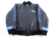 Vintage G - III Carl Banks Tennessee Titans Embroidered Leather Jacket - ThriftedThreads.com