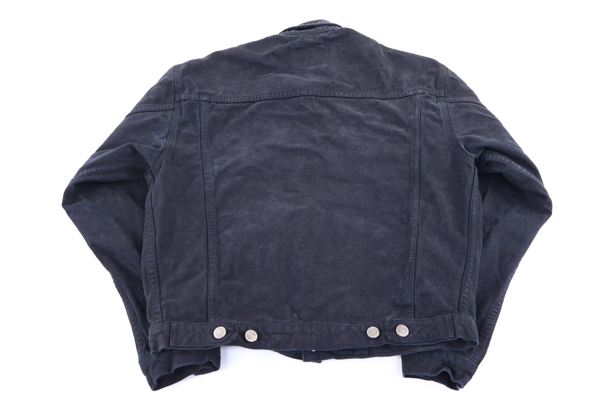 Vintage GAP Black Denim Trucker Jacket - Jacket - Thrifted Threads