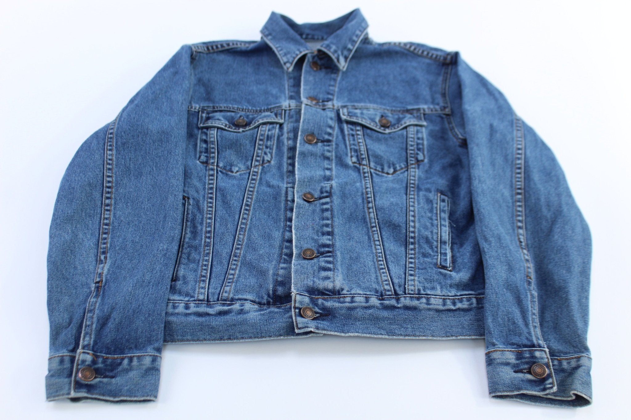 Vintage Gap Blue Jeans Dark Wash Denim Jacket - ThriftedThreads.com