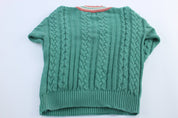 Vintage Gap Green Cable Knit Golf Sweater - ThriftedThreads.com