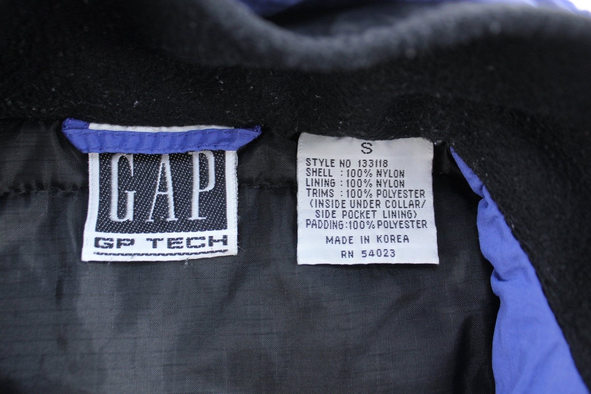 Vintage Gap Tech Purple Zip Up Vest - ThriftedThreads.com