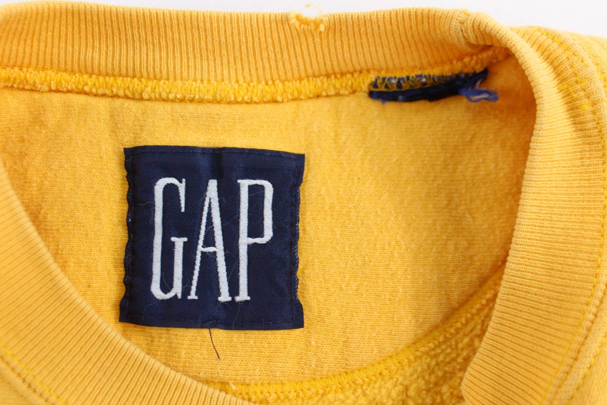 Vintage GAP Yellow Blank Sweatshirt - Sweatshirt - Thrifted Threads