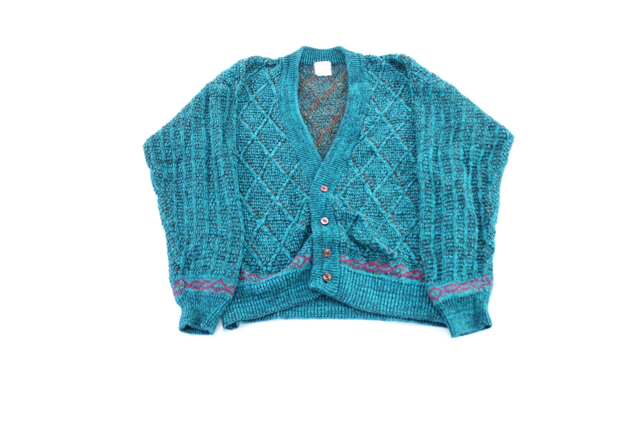 Vintage Geneva Knitted Cardigan Sweater - ThriftedThreads.com