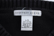 Vintage Geoffrey Beene Grid Pattern Knit Sweater - ThriftedThreads.com