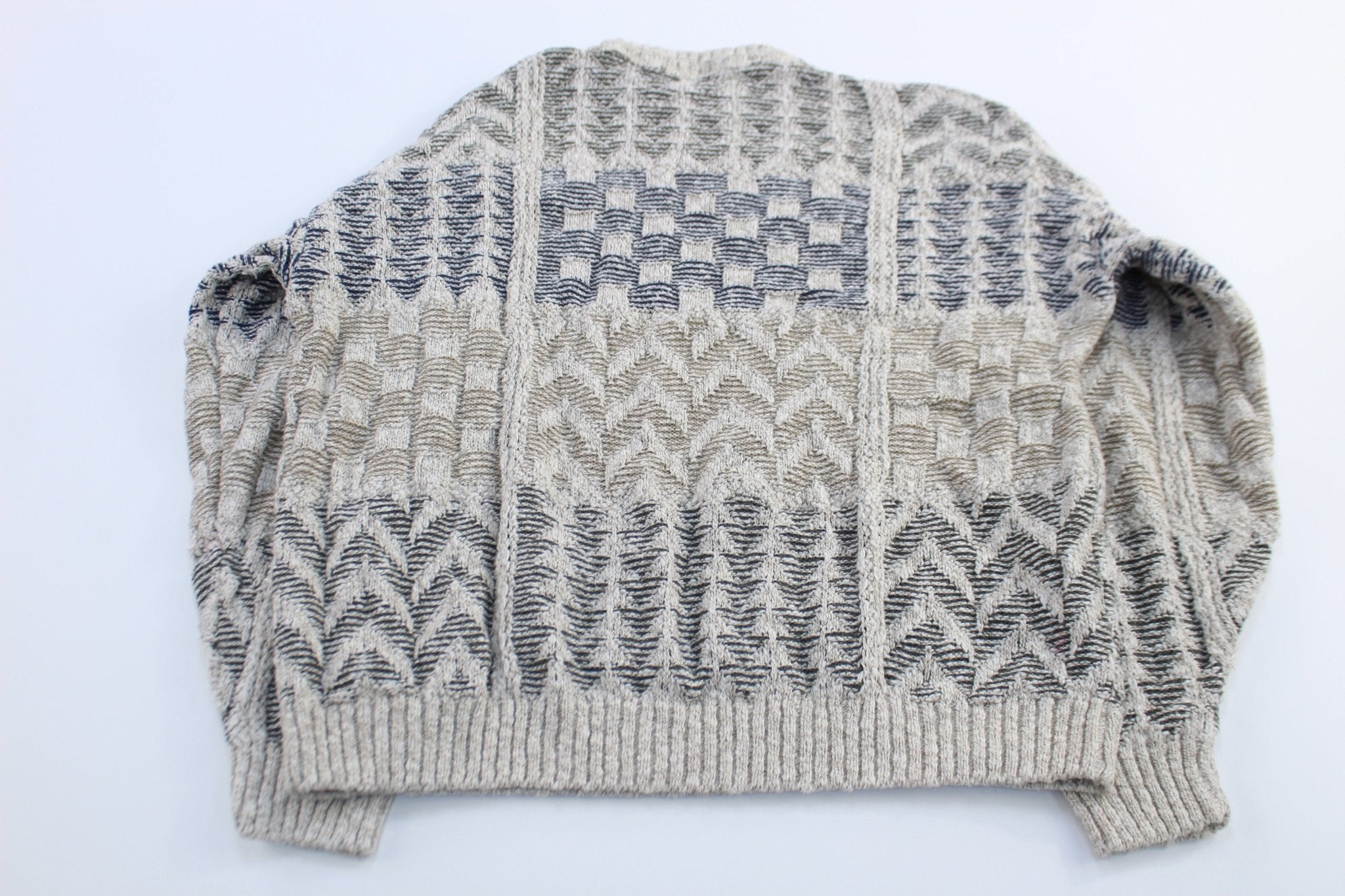 Vintage Geoffrey Beene Patterned Sweater - ThriftedThreads.com