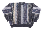 Vintage Grafico Italia Multipattern Knit Sweater - Sweater - Thrifted Threads