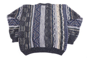 Vintage Grafico Italia Multipattern Knit Sweater - Sweater - Thrifted Threads