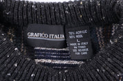 Vintage Grafico Italia Multipattern Knit Sweater - Sweater - Thrifted Threads