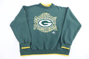 Vintage Green Bay Packers Football Embroidered Sweatshirt - Sweatshirt - Thrifted Threads