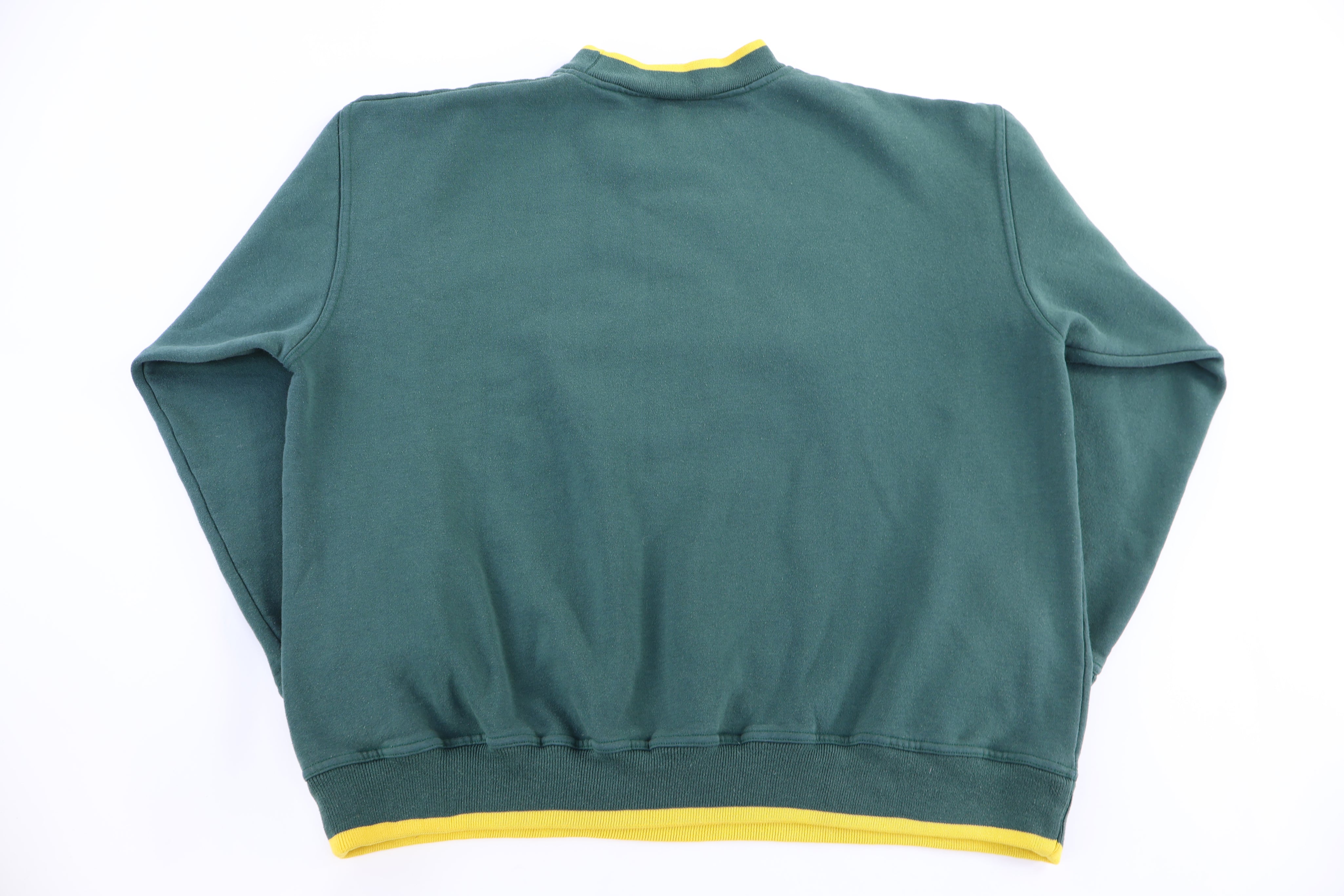 Vintage Green Bay Packers Football Embroidered Sweatshirt - Sweatshirt - Thrifted Threads