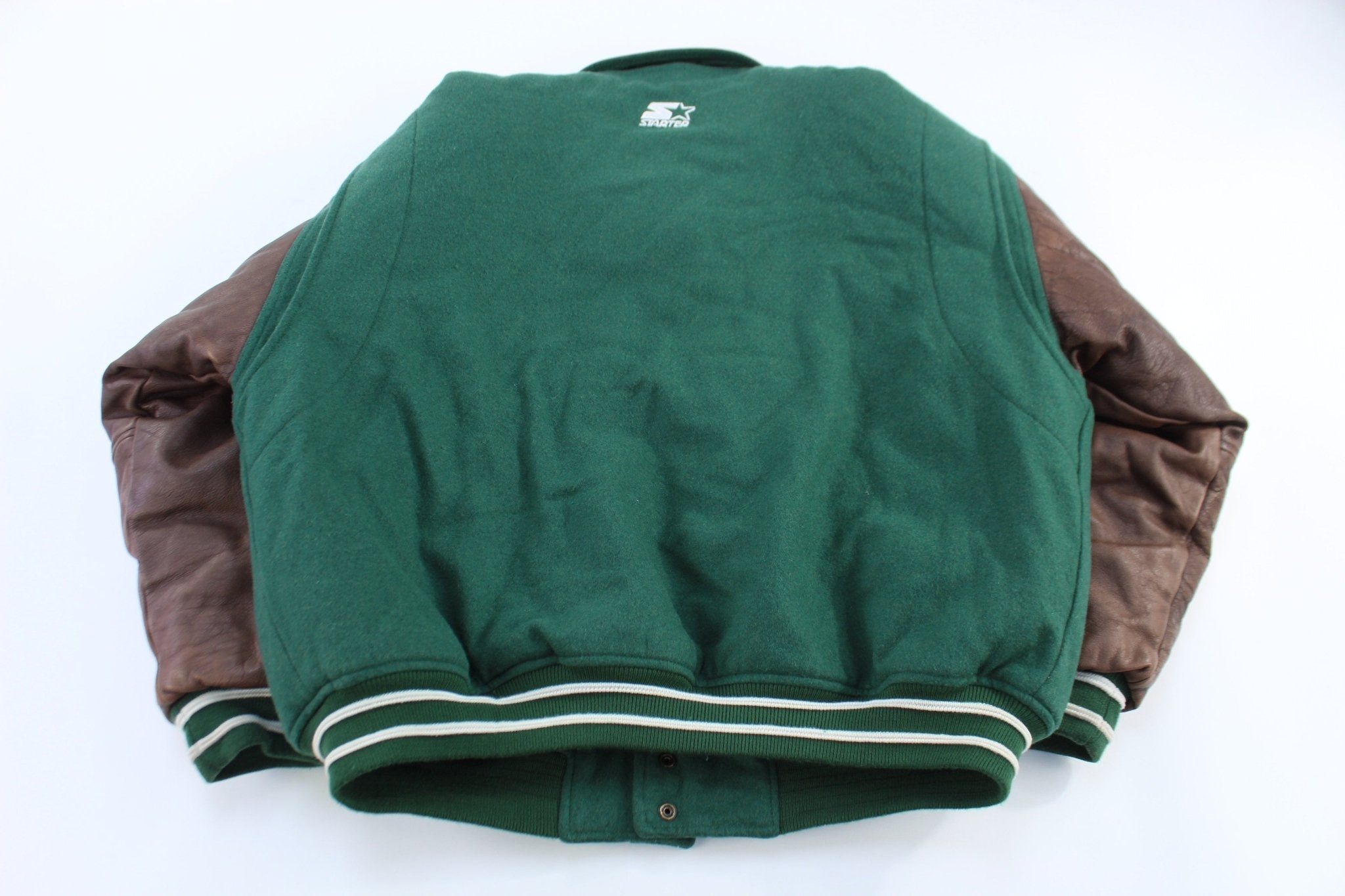 Vintage Green Bay Packers Football Full Zip Bomber Jacket - Jacket - Thrifted Threads