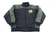 Vintage Green Bay Packers Football Full Zip Jacket - Jacket - Thrifted Threads