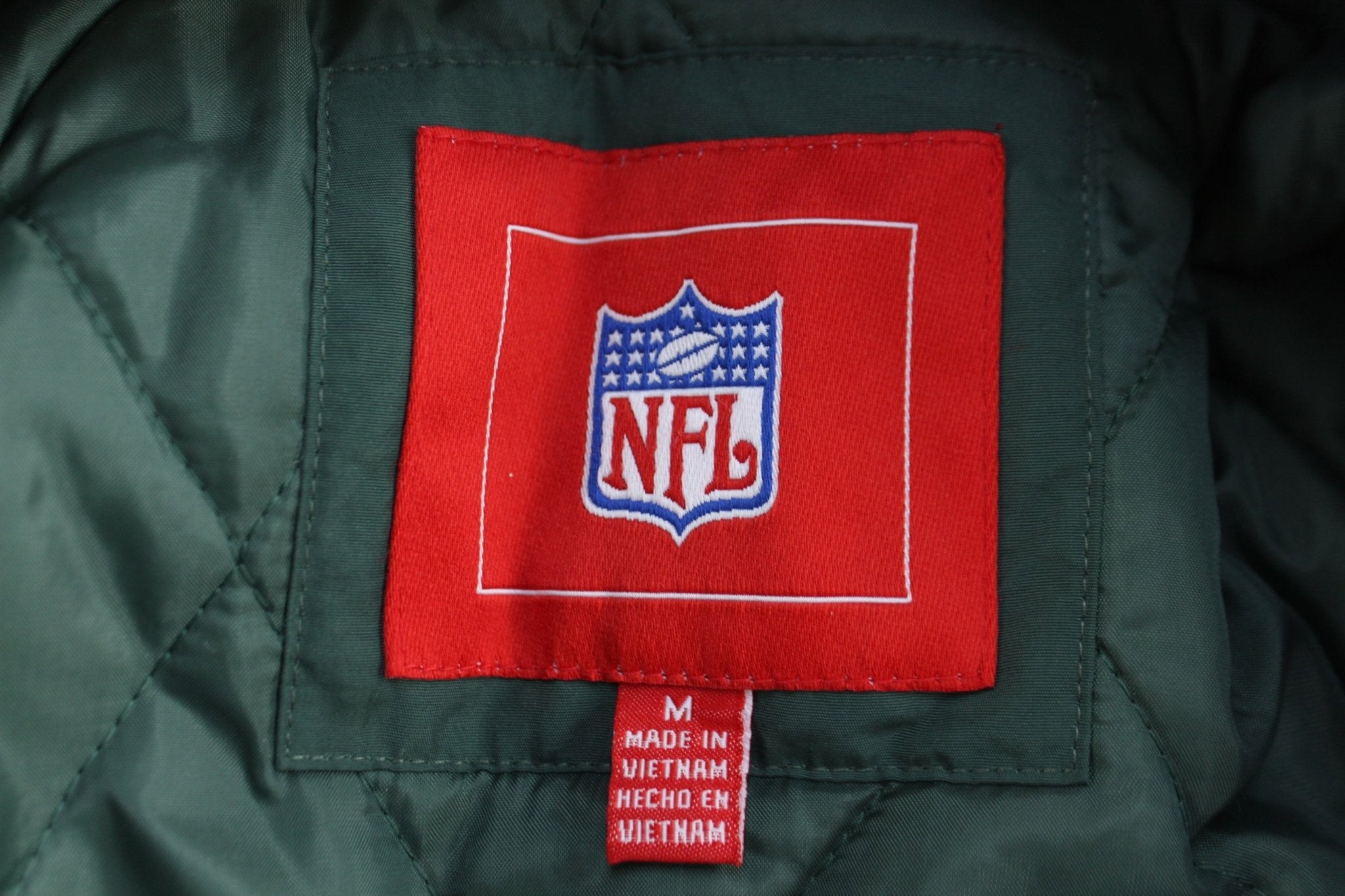 Vintage Green Bay Packers Full Zip Puffer Jacket - Jackets - Thrifted Threads