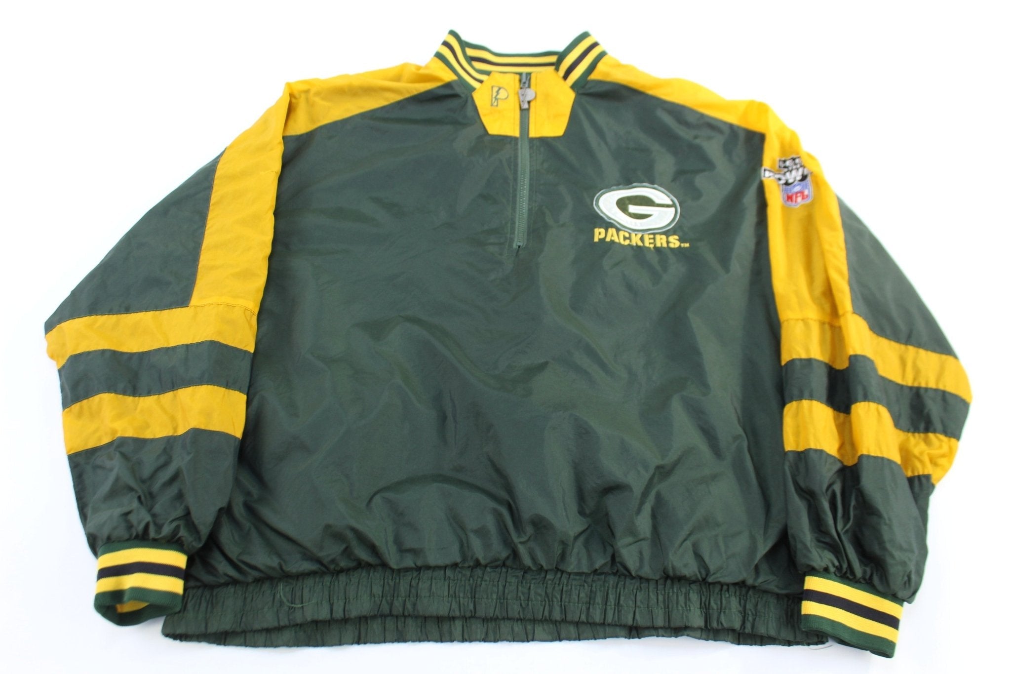 Vintage Green Bay Packers Reversible Pullover Windbreaker - ThriftedThreads.com
