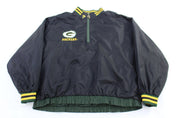 Vintage Green Bay Packers Reversible Pullover Windbreaker - ThriftedThreads.com