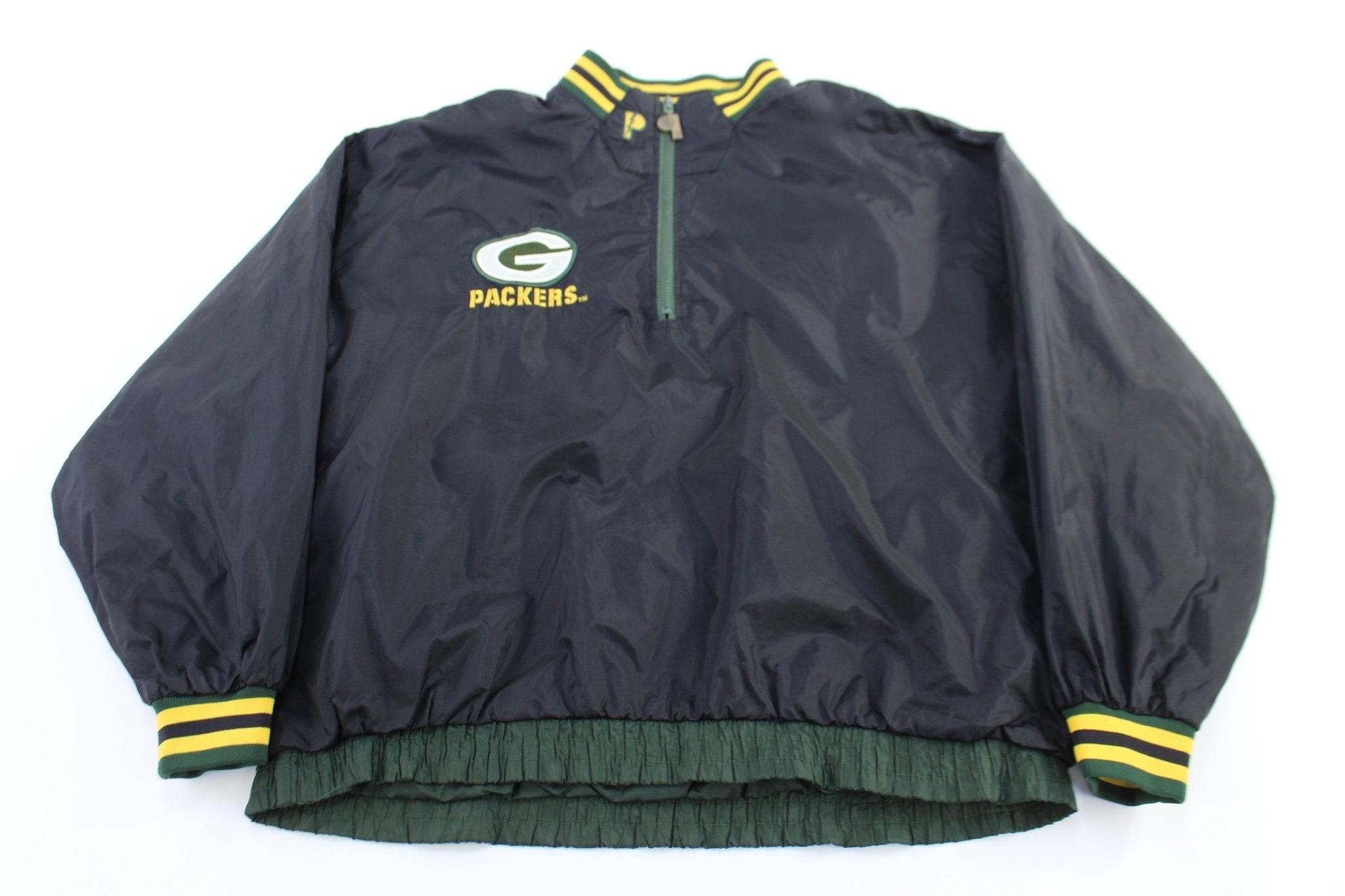 Vintage Green Bay Packers Reversible Pullover Windbreaker - ThriftedThreads.com