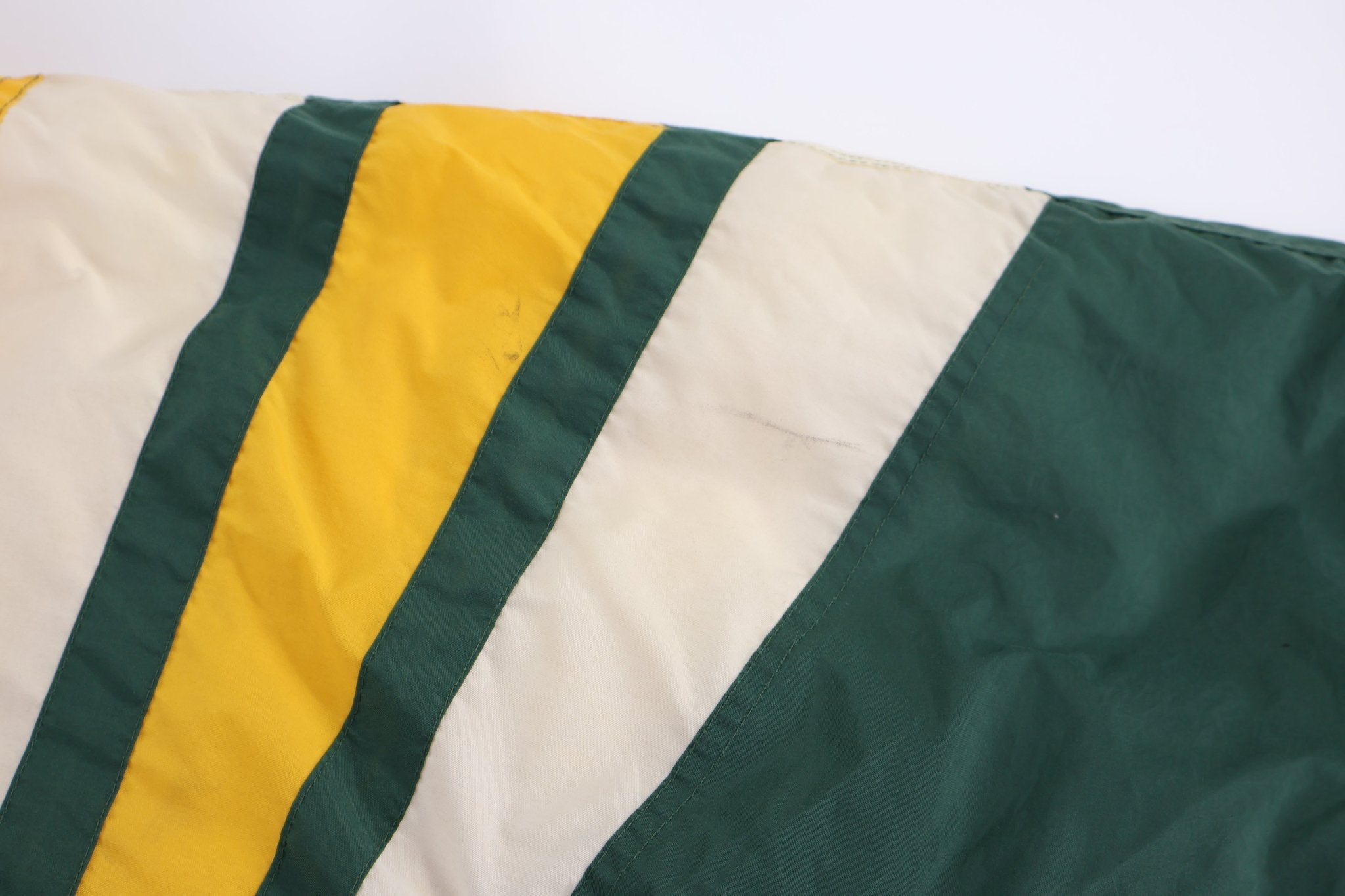 Vintage Green Day Packers Football Puffer Jacket - Jacket - Thrifted Threads
