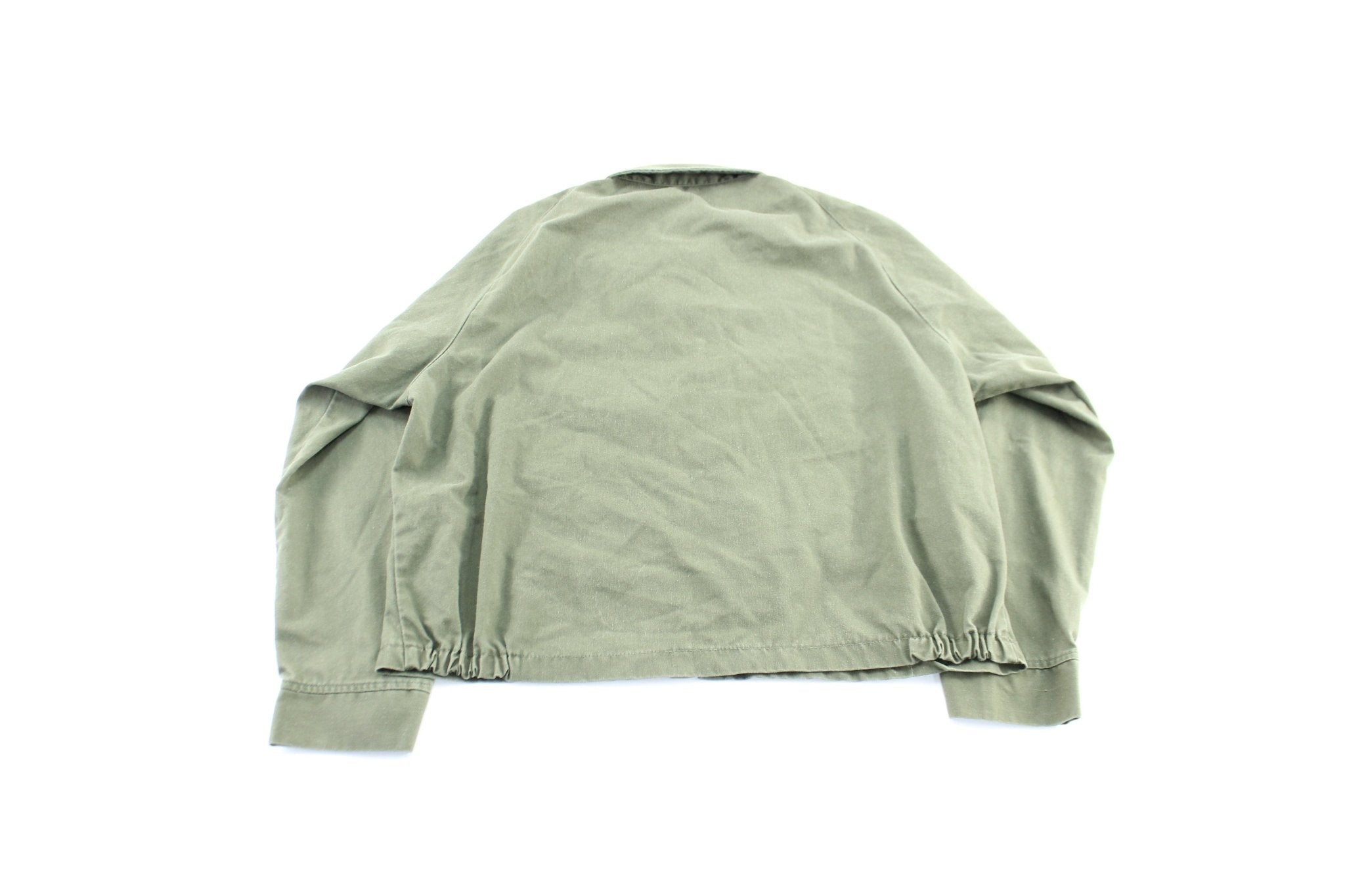 Vintage Green Harrington Zip Up Jacket - ThriftedThreads.com