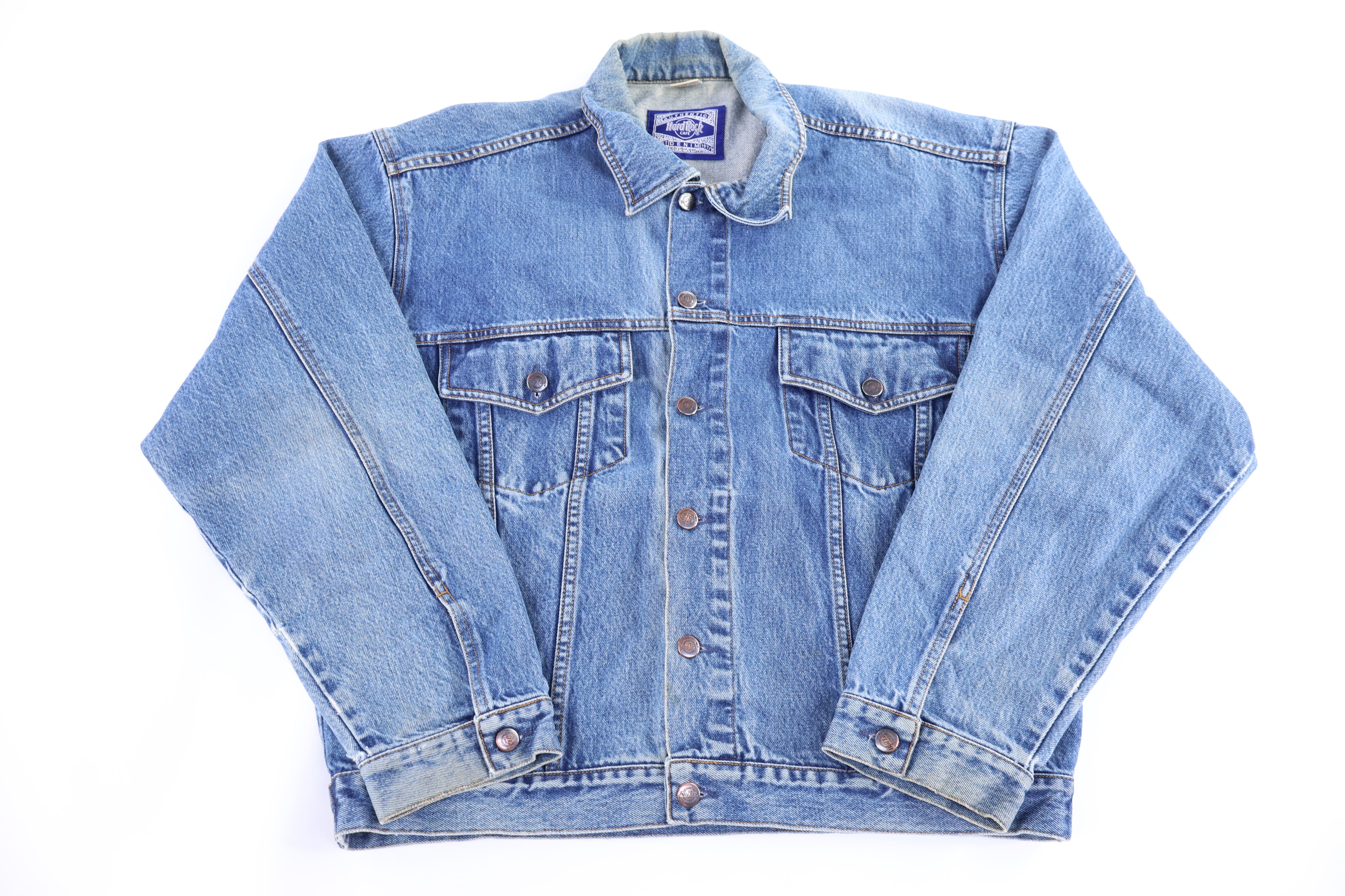 Vintage Hard Rock Cafe Denim Jacket - Jacket - Thrifted Threads