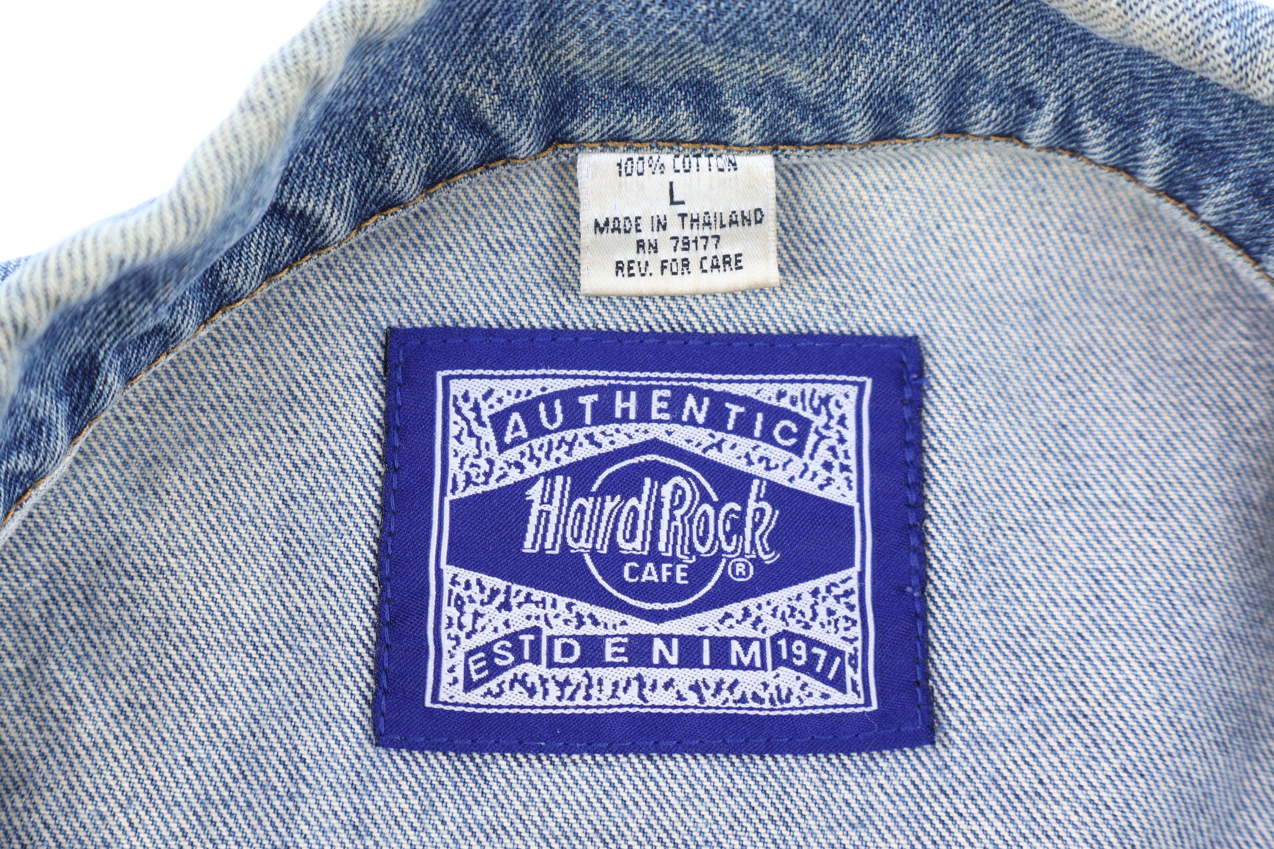 Vintage Hard Rock Cafe Denim Jacket - Jacket - Thrifted Threads