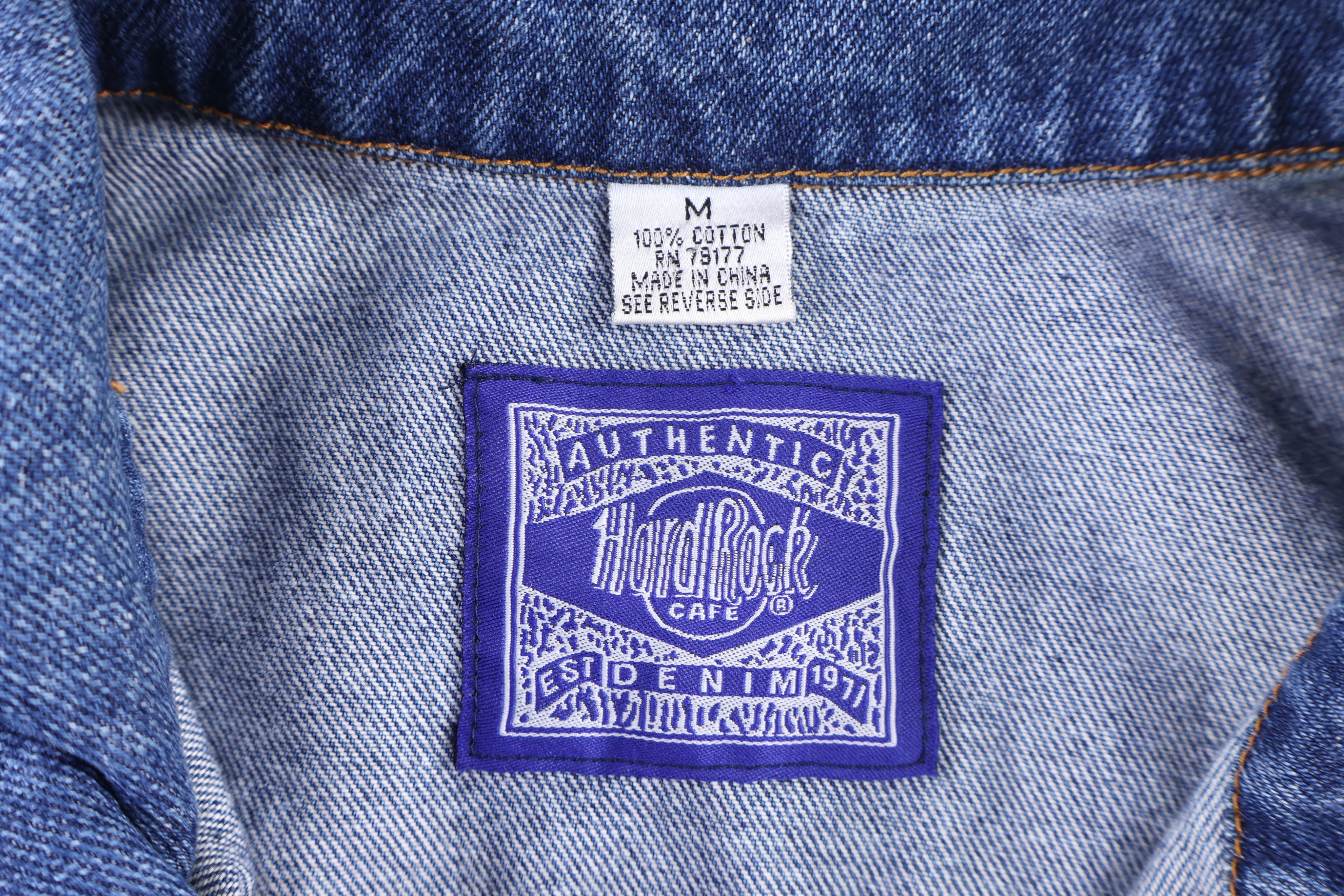 Vintage Hard Rock Cafe Save The Planet Denim Jacket - Jacket - Thrifted Threads