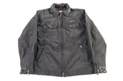 Vintage Harley Davidson Motorcycles Full Zip Biker Jacket - Jacket - Thrifted Threads