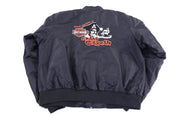 Vintage Harley Davidson Motorcycles Full Zip Bomber Jacket - Jacket - Thrifted Threads
