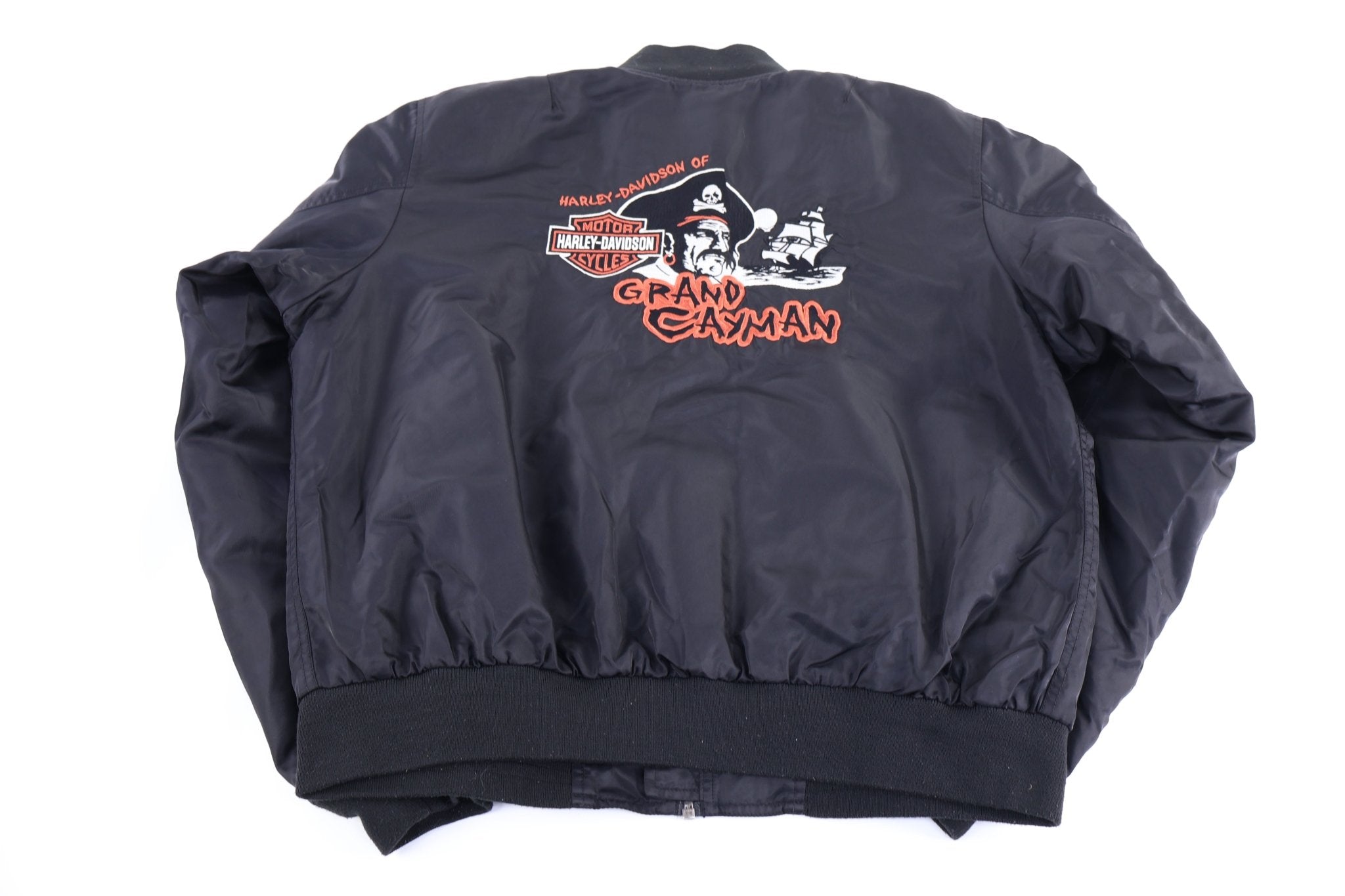 Vintage Harley Davidson Motorcycles Full Zip Bomber Jacket - Jacket - Thrifted Threads