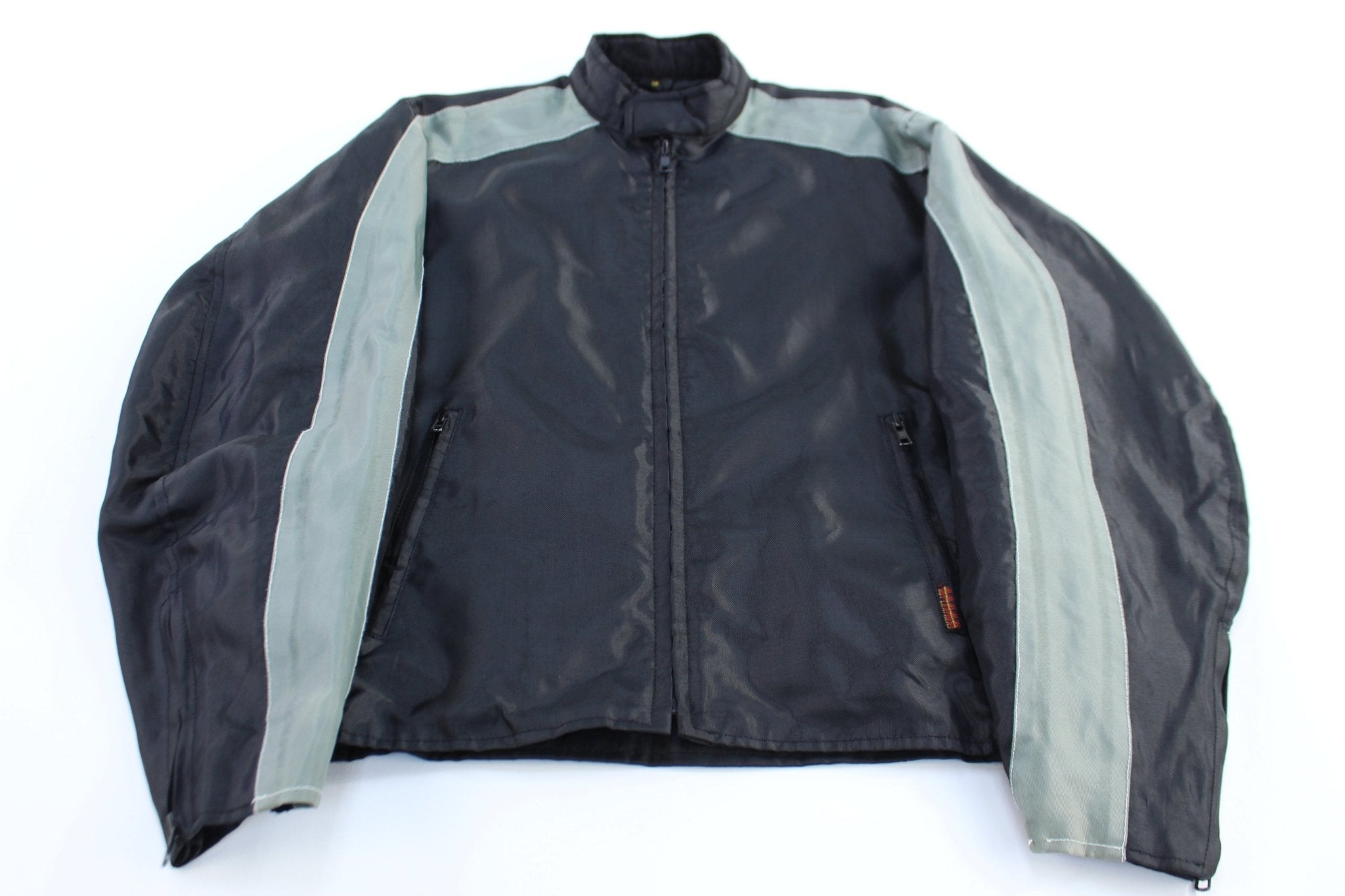 Vintage Hot Leathers Harley Davidson Motorcycles Patch Jacket - Jacket - Thrifted Threads