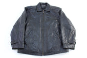 Vintage Il-Woo Black Leather Jacket - Jacket - Thrifted Threads