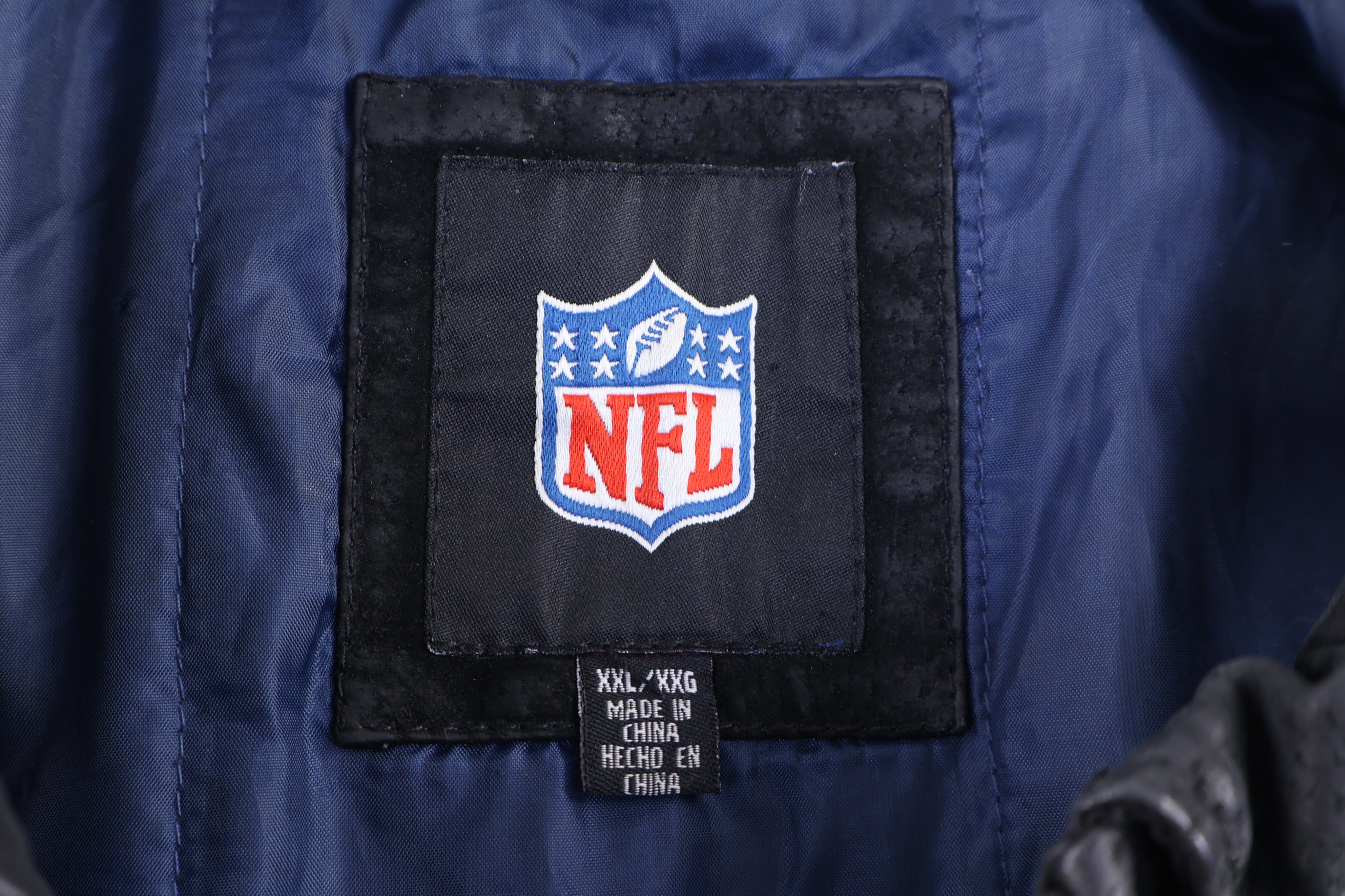 Vintage Indianapolis Colts Football Leather Suede Jacket - Jacket - Thrifted Threads