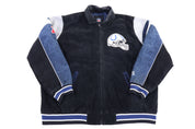 Vintage Indianapolis Colts Football Leather Suede Jacket - Jacket - Thrifted Threads
