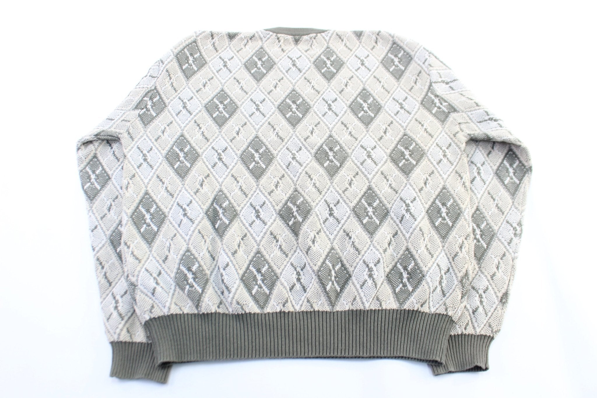Vintage Izod Club International Tour Argyle Aviara Sweater - ThriftedThreads.com