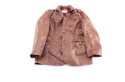 Vintage J. Riggings Brown Leather Coat - ThriftedThreads.com